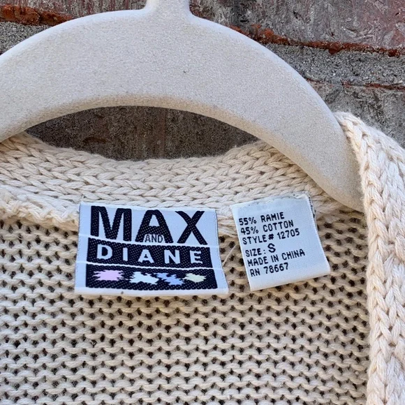 Take 50% OFF- Max Studio Cream Floral V-Neck Button-Up Cardigan, Size-S - Picture 5 of 13